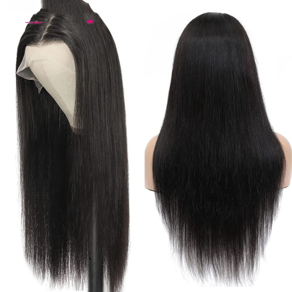 Straight Human Hair Wig Headpiece for Women