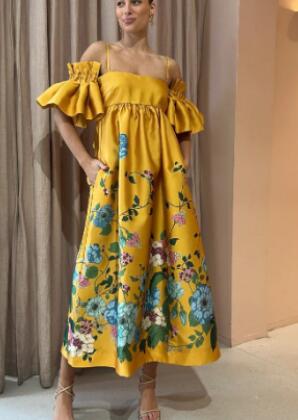Dominica Dress - Multicolor Women's Dress (Single Piece)