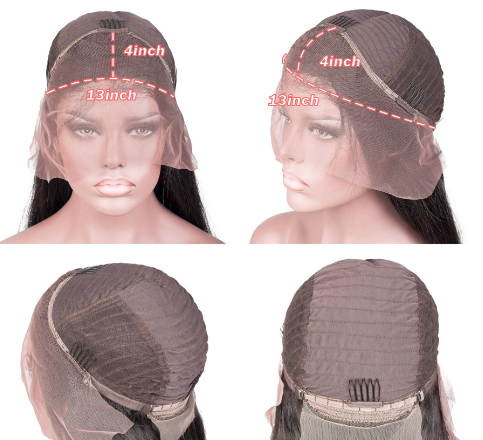 13x4 Water Wave Lace Front Human Hair Wig