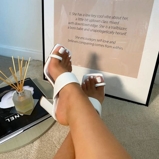 Women's European American Style Solid Color High Heels – Pointed Toe