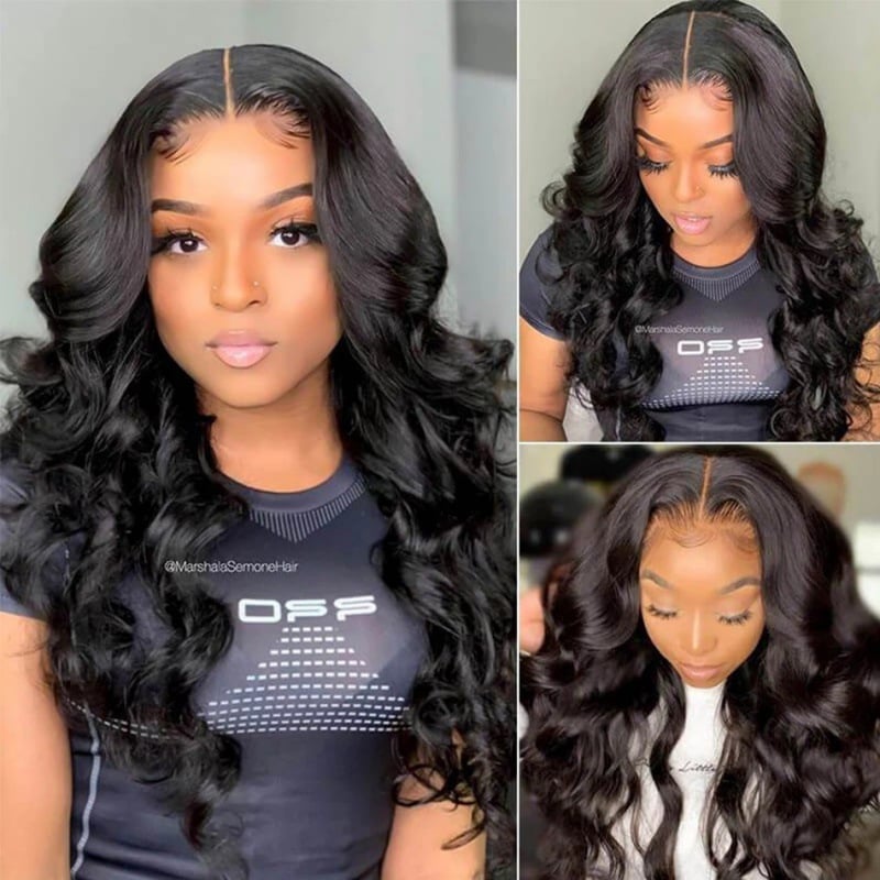 Black Big Wavy Long Curly Hair Wig for Women