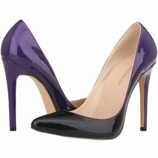 Lolantifeng Women's Gradient Pointed Toe High Heels – Spring Summer