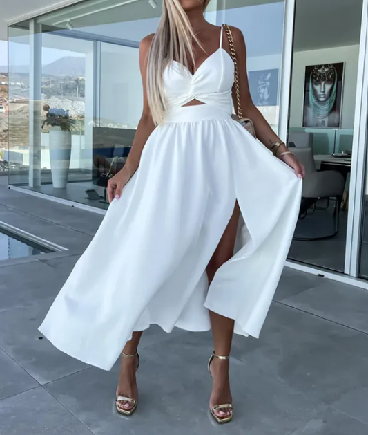 Women’s Figure-Flattering Balloon Midi Dress