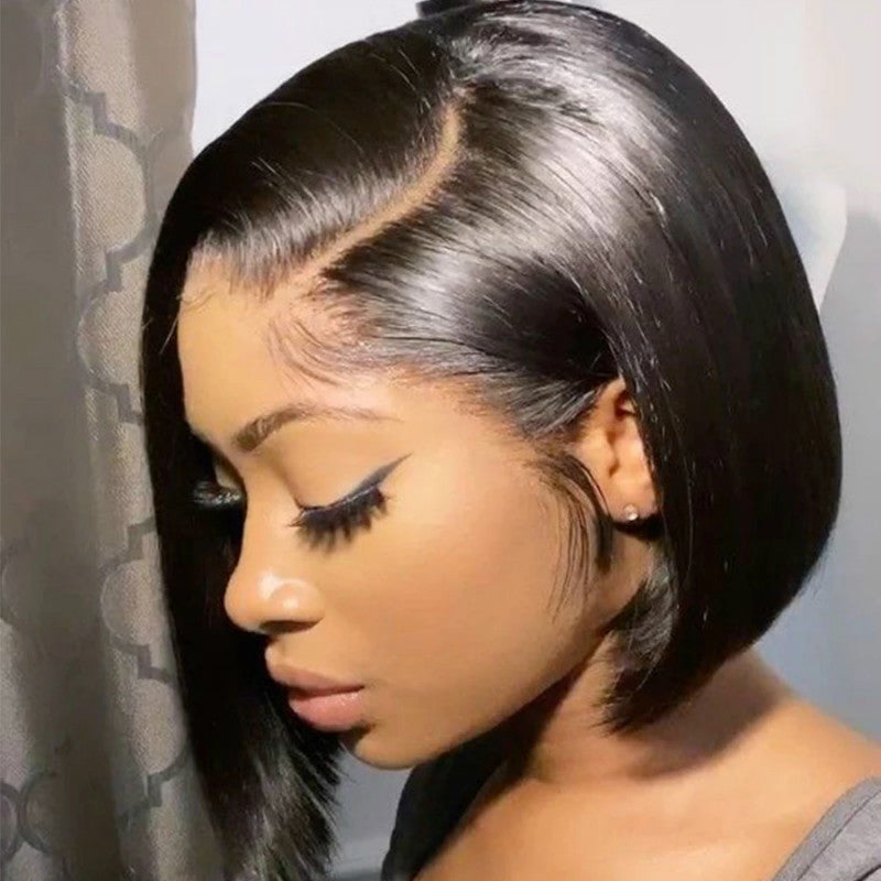 Short Straight Hair Wig with Natural Scalp Simulation