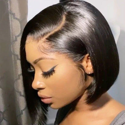 Short Straight Hair Wig with Natural Scalp Simulation