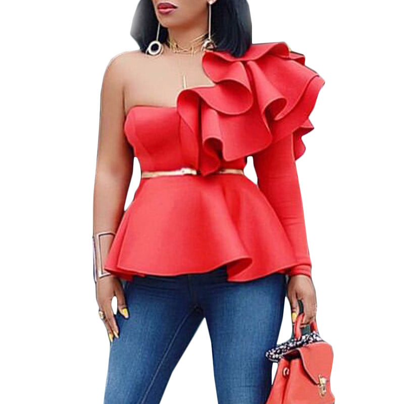 Fashionable Plus Size Spring/Summer Women's Blouse