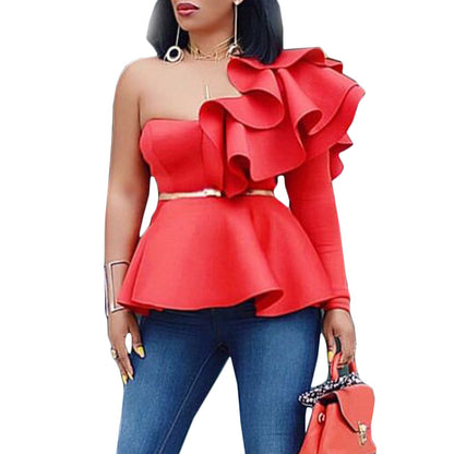 Fashionable Plus Size Spring/Summer Women's Blouse