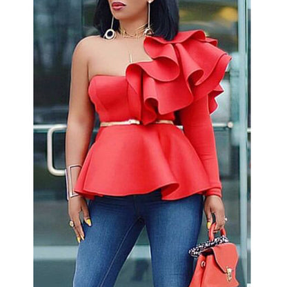 Fashionable Plus Size Spring/Summer Women's Blouse