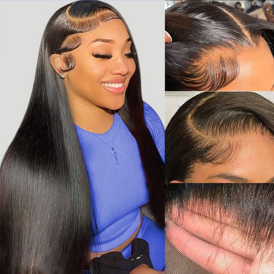 Women’s 13×4 HD Lace-Front Straight Human Hair Wig